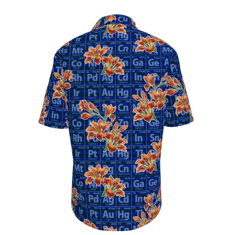 Floral Elements Mens Short Sleeve Shirt - Objet D'Art