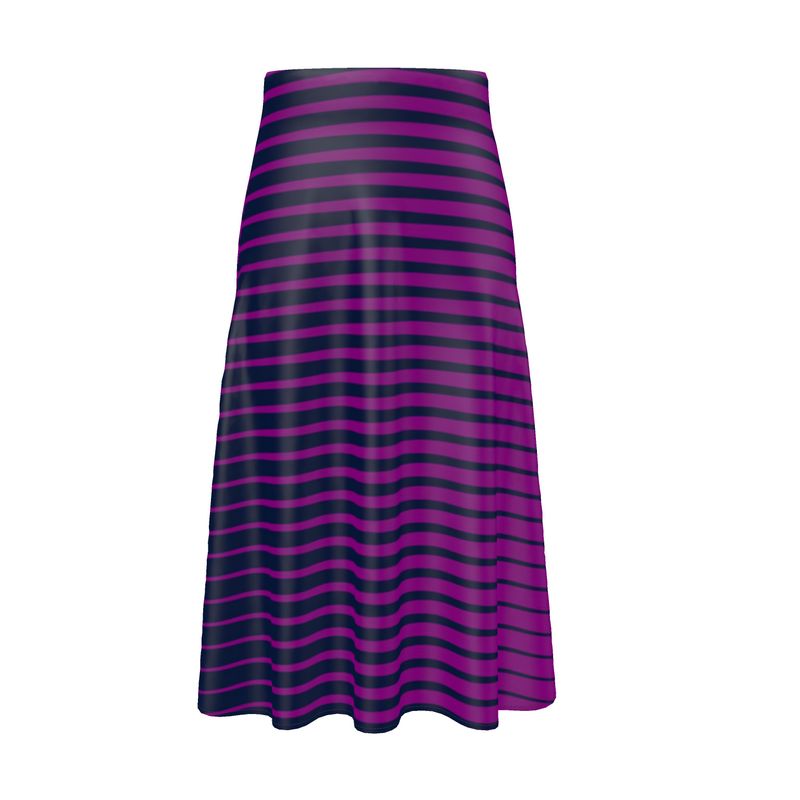 Lavender Wedges Midi Skirt - Objet D'Art