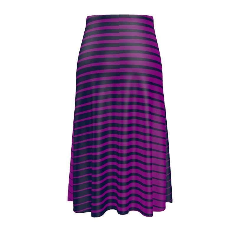 Lavender Wedges Midi Skirt - Objet D'Art