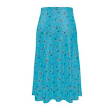 Paisley Blue Midi Skirt - Objet D'Art