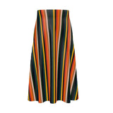Vintage Striped Midi Skirt - Objet D'Art