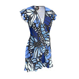 Butterfly Print Tea Dress - Objet D'Art