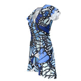 Butterfly Print Tea Dress - Objet D'Art