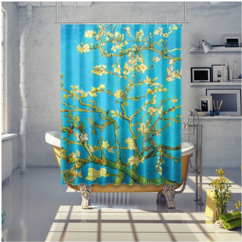 Almond Blossoms by Van Gogh Shower Curtains - Objet D'Art