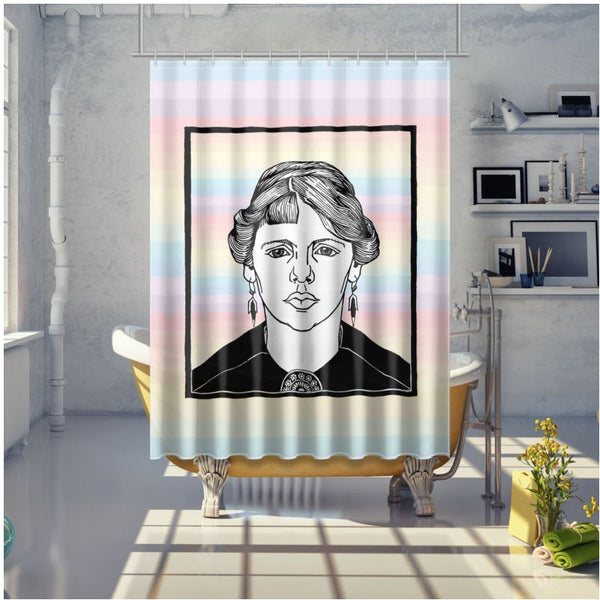 Portrait of an Unknown Woman Shower Curtain - Objet D'Art