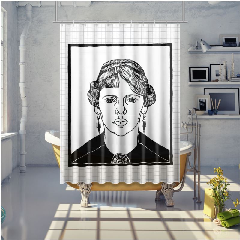 Portrait of an Unknown Woman Shower Curtain - Objet D'Art