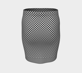 Checkered Fitted Skirt - Objet D'Art