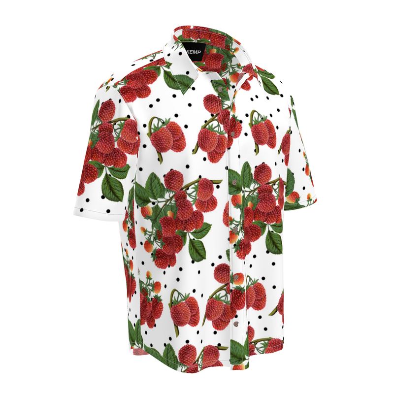 Colossal Raspberry Mens Short Sleeve Shirt - Objet D'Art