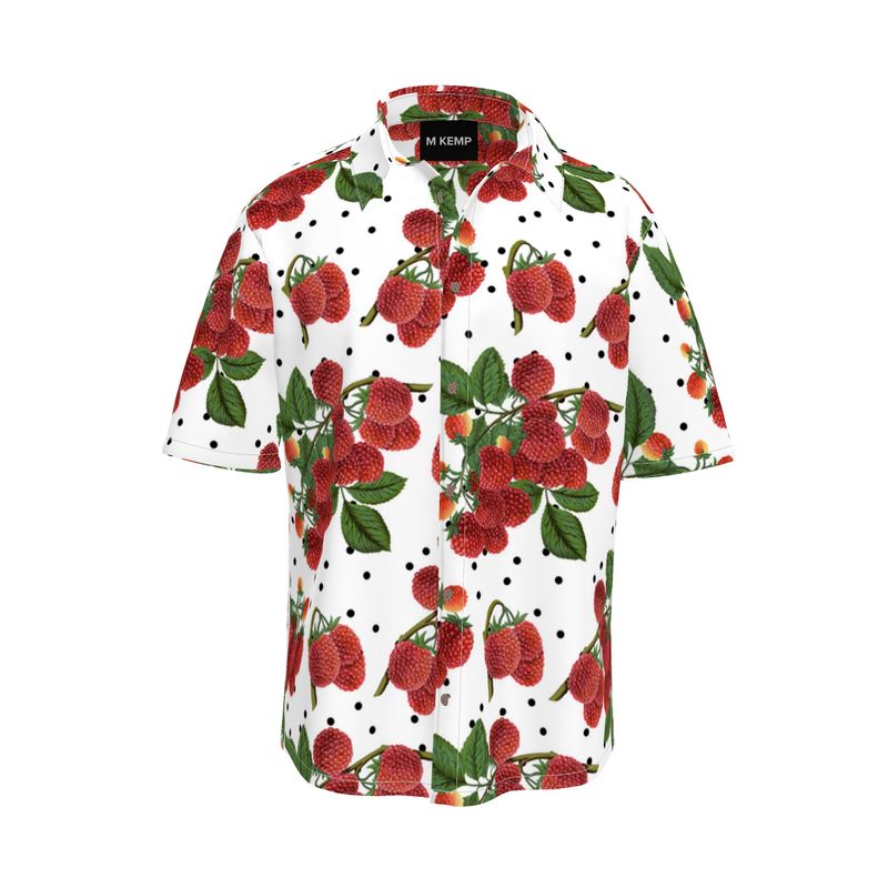 Colossal Raspberry Mens Short Sleeve Shirt - Objet D'Art