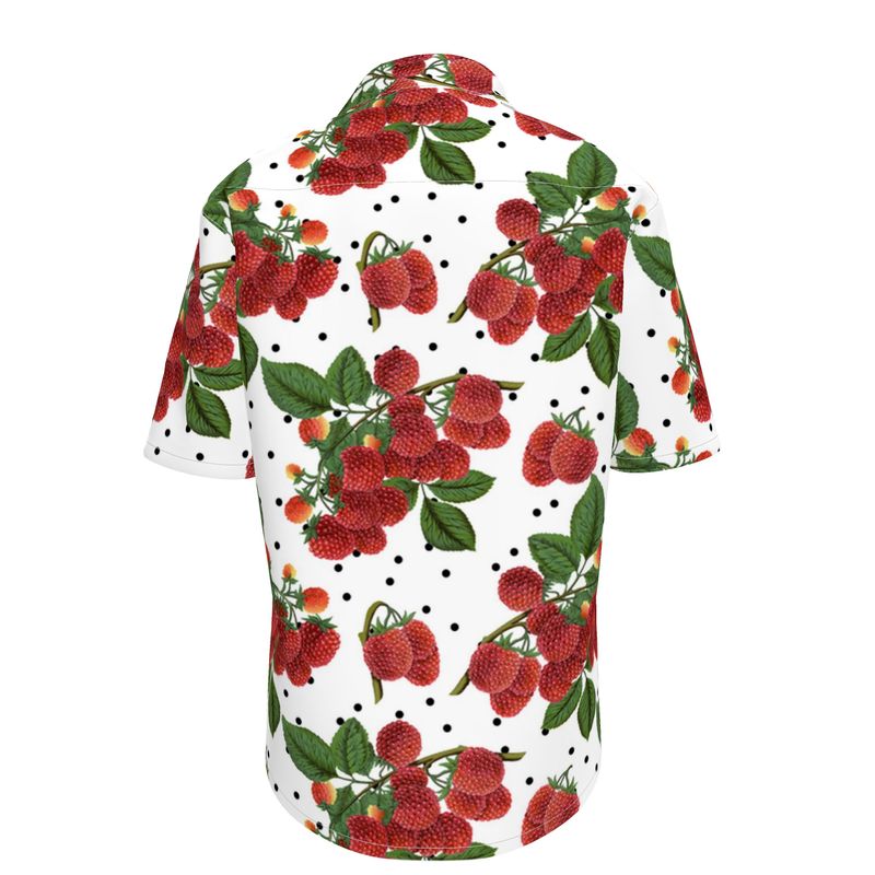 Colossal Raspberry Mens Short Sleeve Shirt - Objet D'Art