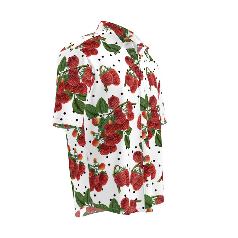 Colossal Raspberry Mens Short Sleeve Shirt - Objet D'Art
