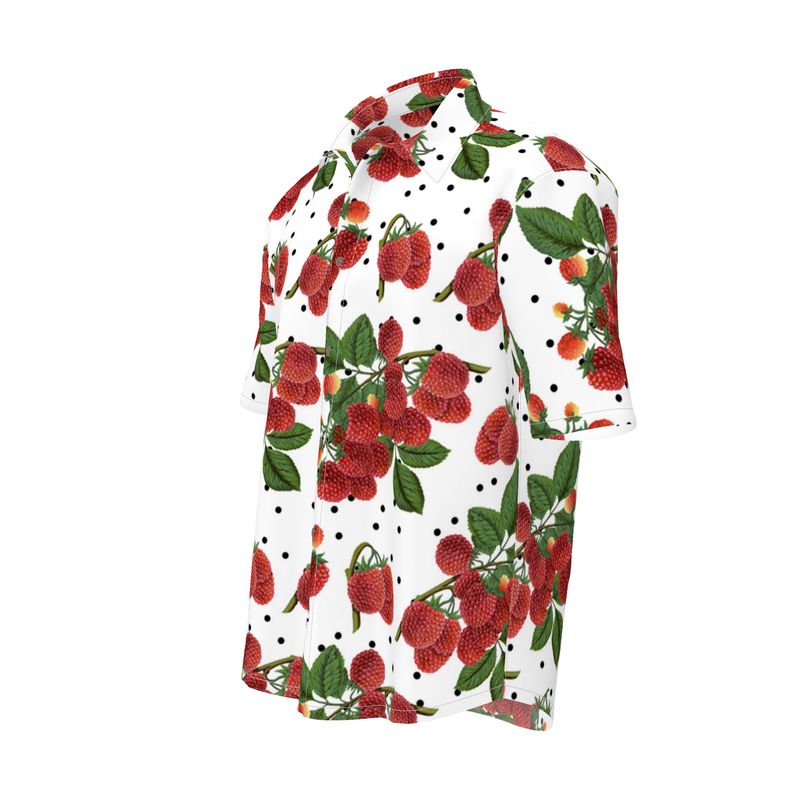 Colossal Raspberry Mens Short Sleeve Shirt - Objet D'Art