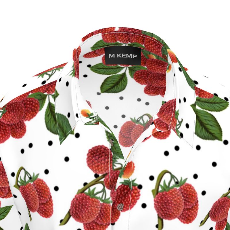 Colossal Raspberry Mens Short Sleeve Shirt - Objet D'Art