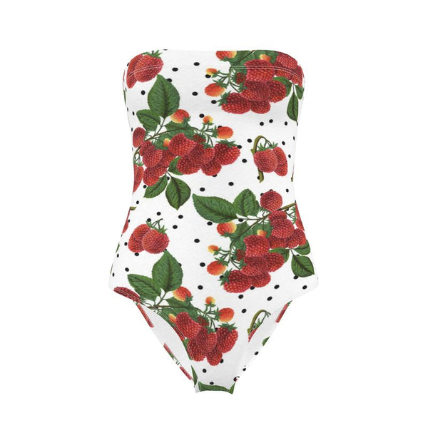 Colossal Raspberry Strapless Swimsuit - Objet D'Art