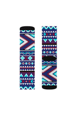 Aqua Aztec Sublimation Socks - Objet D'Art