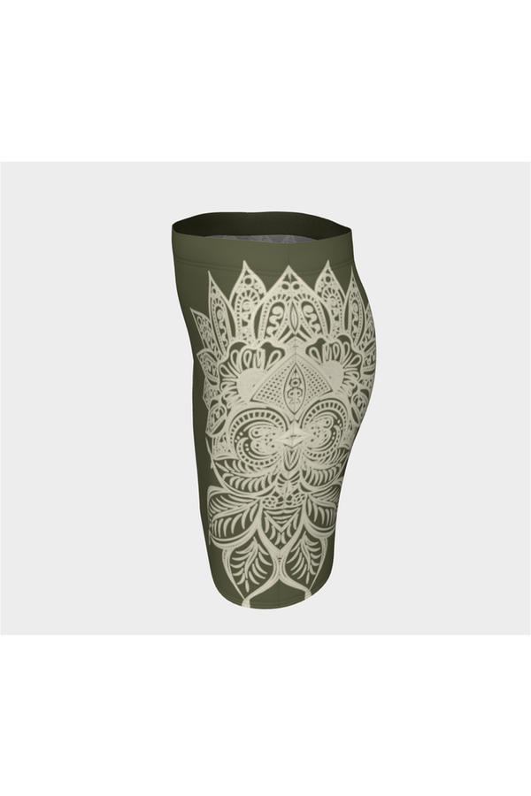 Sage Mandala Fitted Skirt - Objet D'Art
