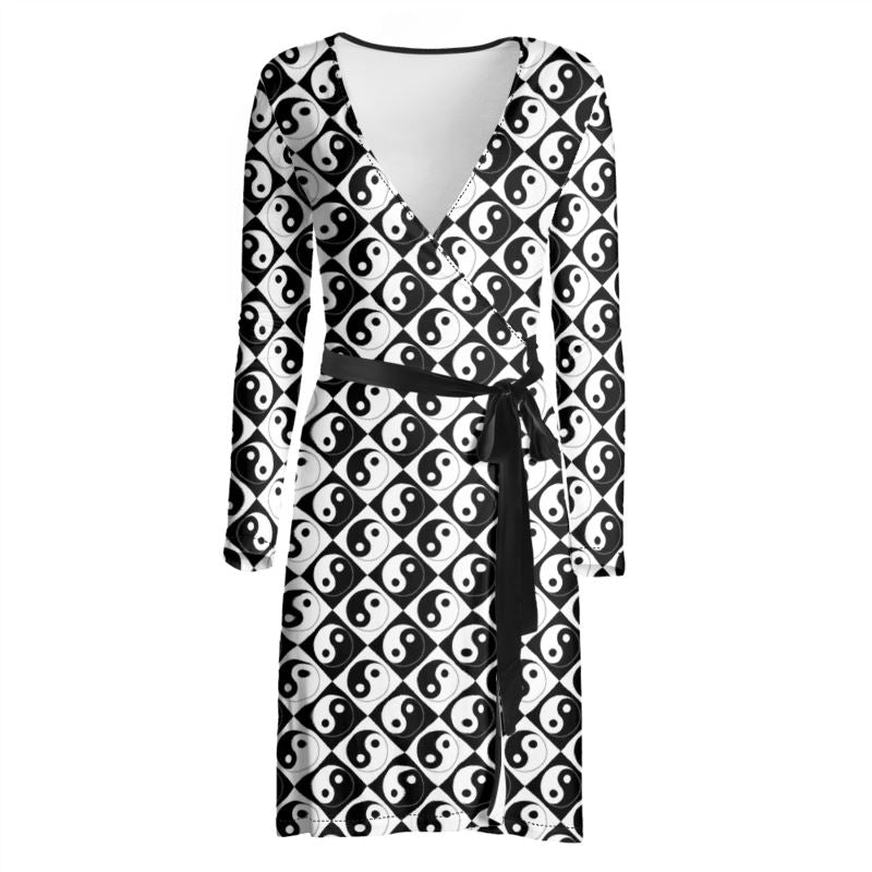 Yin and Yang Wrap Dress - Objet D'Art