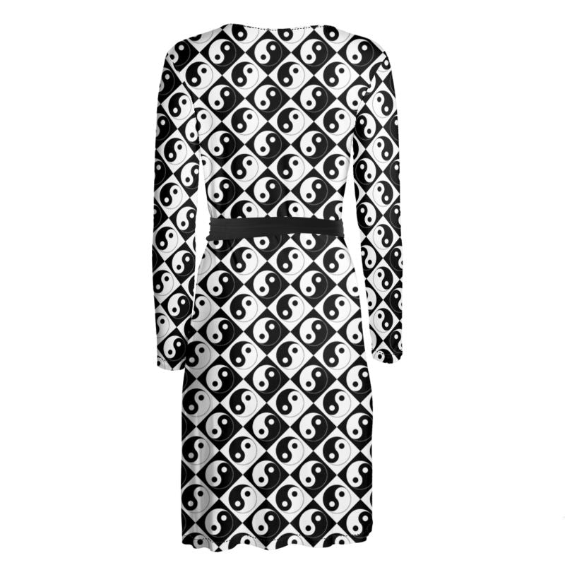 Yin and Yang Wrap Dress - Objet D'Art