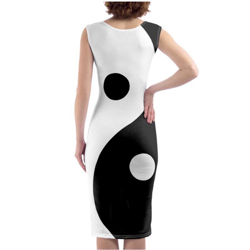 Yin and Yang Bodycon Dress - Objet D'Art