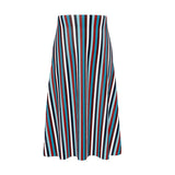 Americana Striped Midi Skirt - Objet D'Art