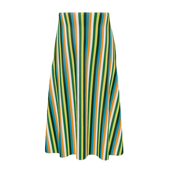Summer Stripes Midi Skirt - Objet D'Art