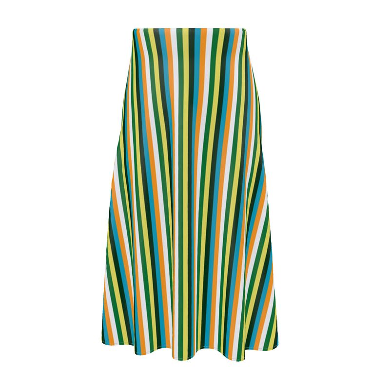 Summer Stripes Midi Skirt - Objet D'Art