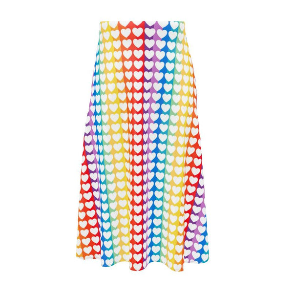 Happy Hearts Midi Skirt - Objet D'Art