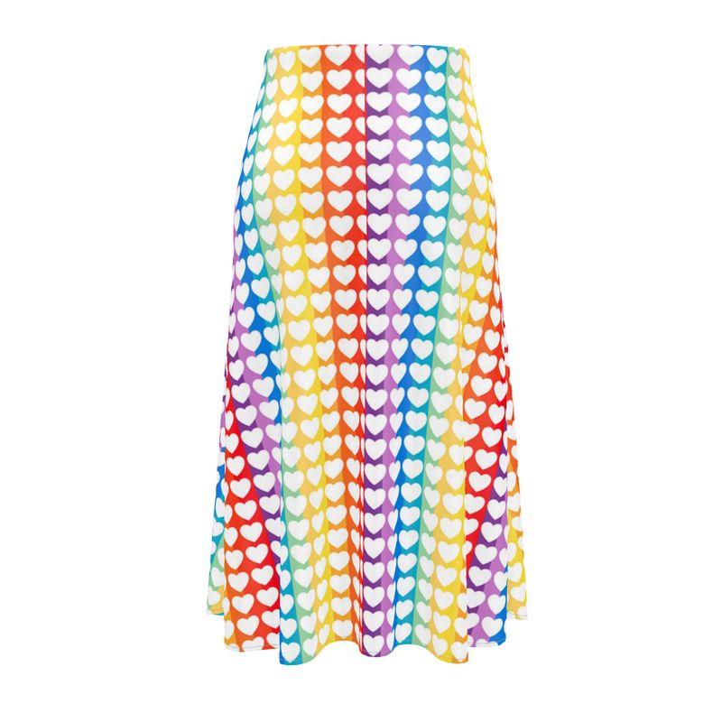 Happy Hearts Midi Skirt - Objet D'Art