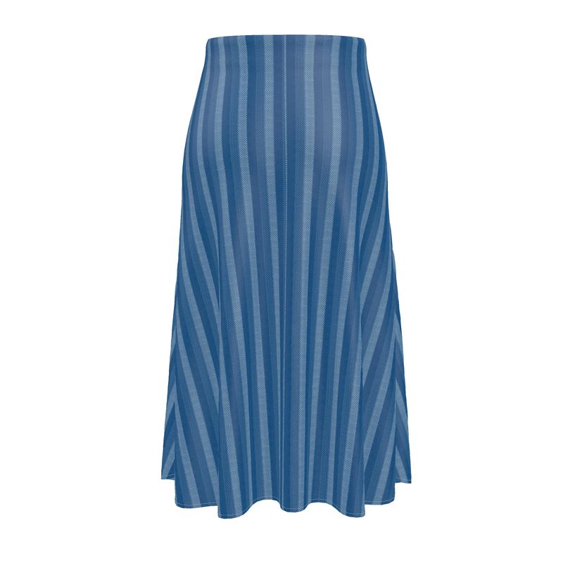 Vintage Striped Midi Skirt - Objet D'Art