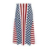 Americana Hearts and Stripes Midi Skirt - Objet D'Art