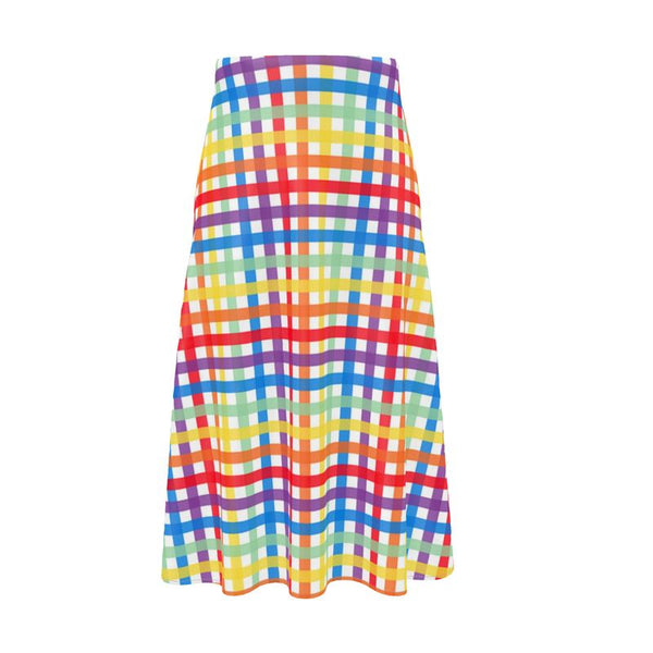 Rainbow Mesh Midi Skirt - Objet D'Art