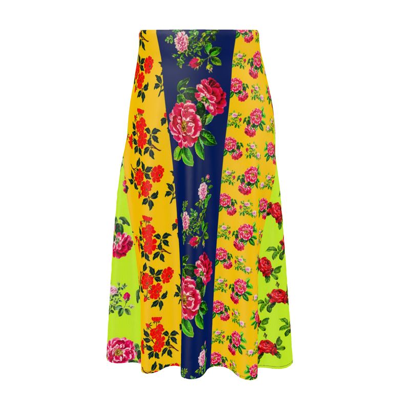 Ecletic Class Floral Midi Skirt - Objet D'Art