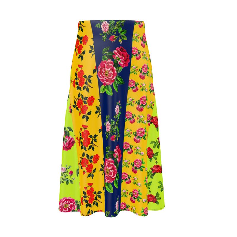 Ecletic Class Floral Midi Skirt - Objet D'Art