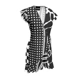 Eclectic Print Tea Dress - Objet D'Art