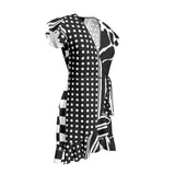 Eclectic Print Tea Dress - Objet D'Art