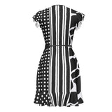 Eclectic Print Tea Dress - Objet D'Art