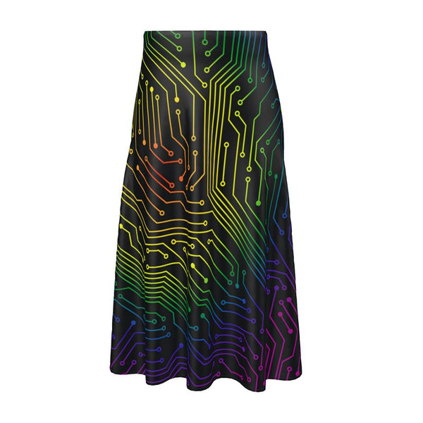 Fashion Circuit Midi Skirt - Objet D'Art