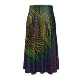 Fashion Circuit Midi Skirt - Objet D'Art