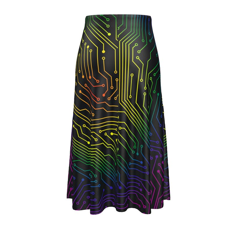 Fashion Circuit Midi Skirt - Objet D'Art