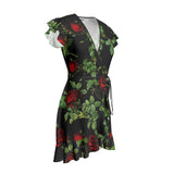 Rose Print Tea Dress - Objet D'Art