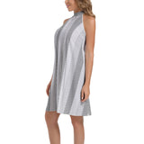 Tie Back Halter Neck Flared Dress - Objet D'Art