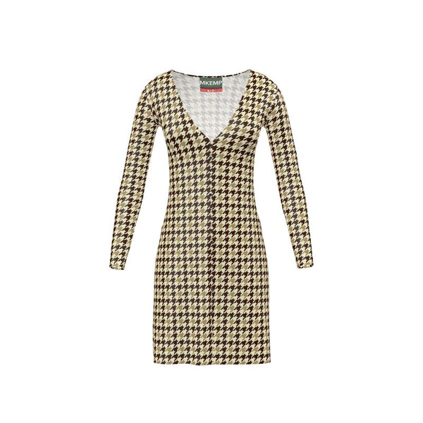 Houndstooth Ladies Cardigan - Objet D'Art
