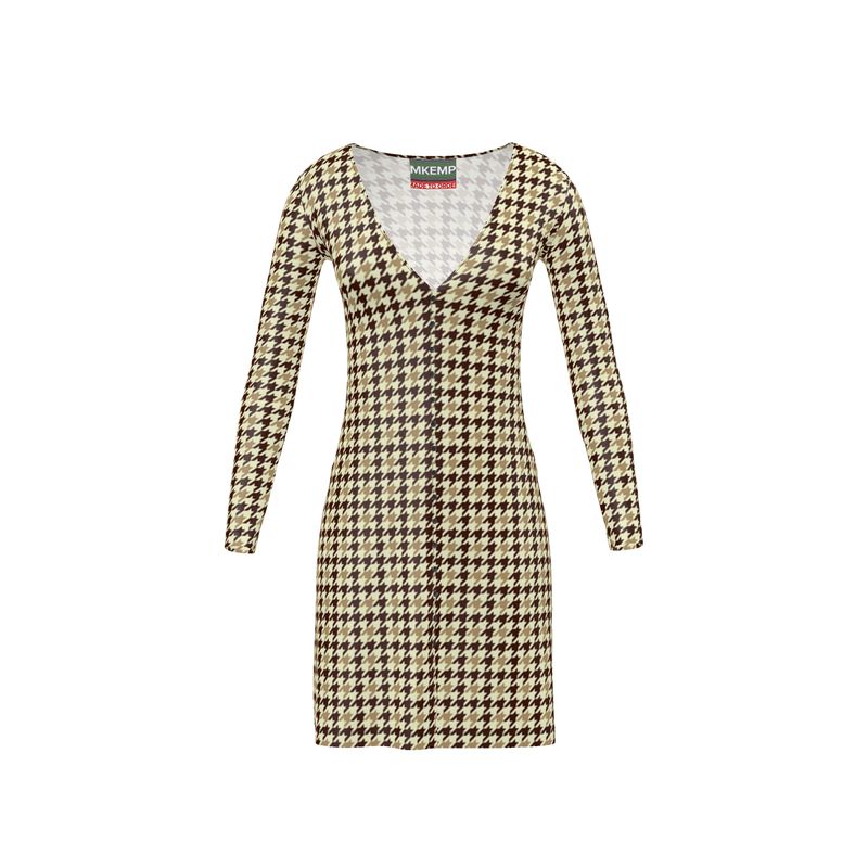 Houndstooth Ladies Cardigan - Objet D'Art