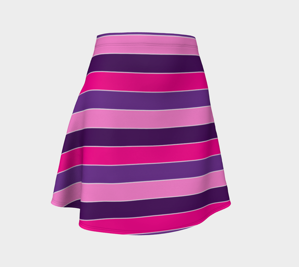 Striped Flare Skirt - Objet D'Art