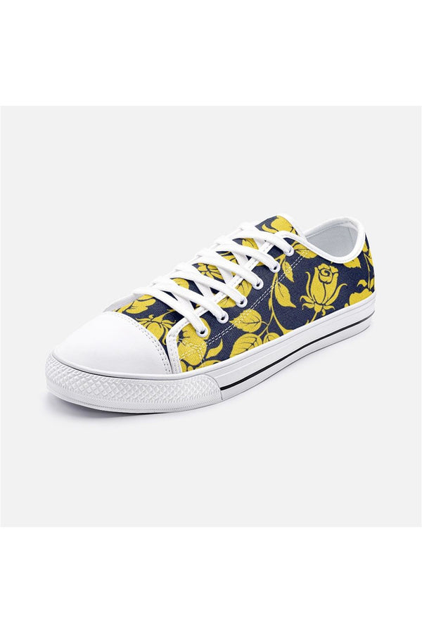 Yellow Rose Unisex Low Top Canvas Shoes - Objet D'Art
