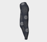 Mandala Gray Yoga Leggings - Objet D'Art