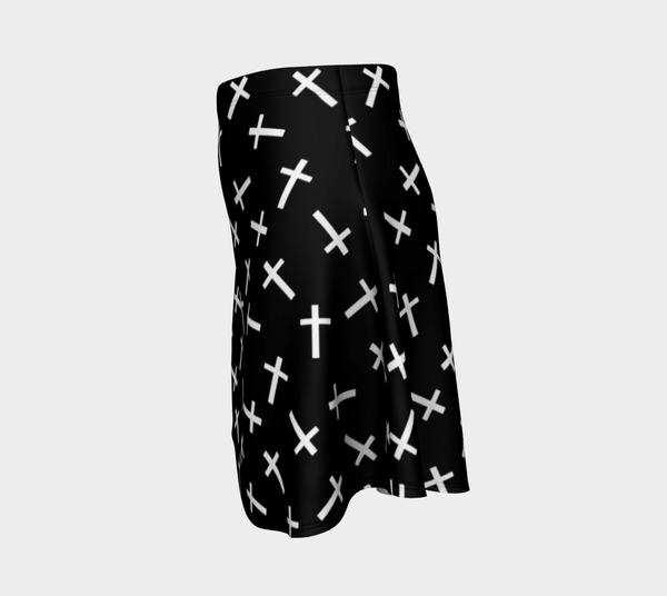 Criss Crosses Flare Skirt - Objet D'Art