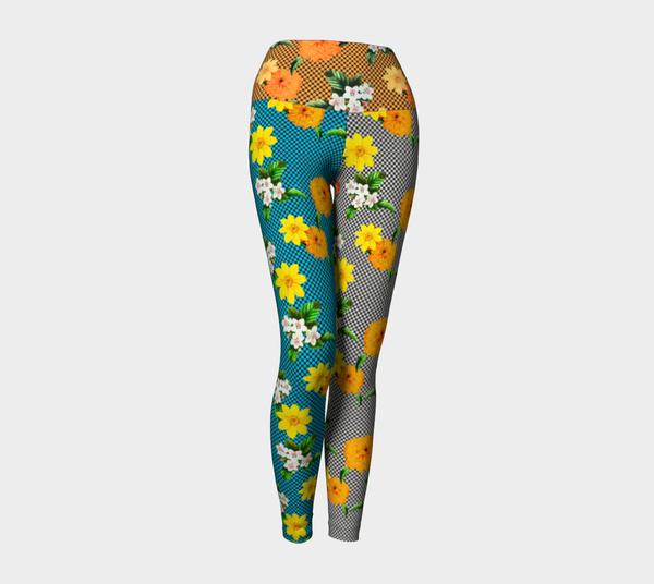 Tri-Colored Yoga Leggings - Objet D'Art