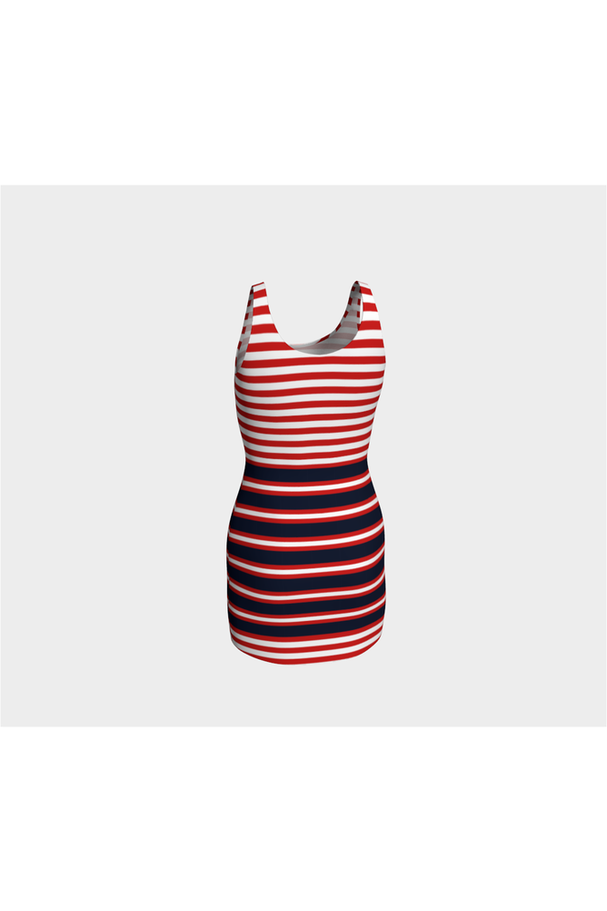 Americans Stripes Bodycon Dress - Objet D'Art