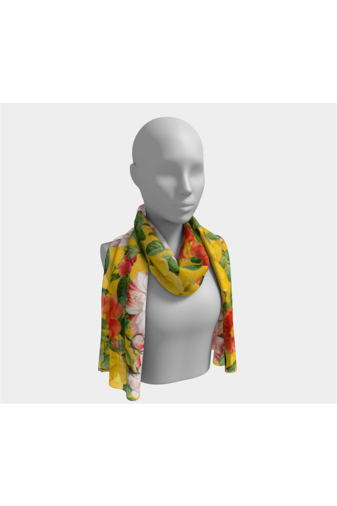 Vintage Floral Long Scarf - Objet D'Art